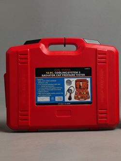 14pc Cooling System And Radiator Cap Pressure Tester 