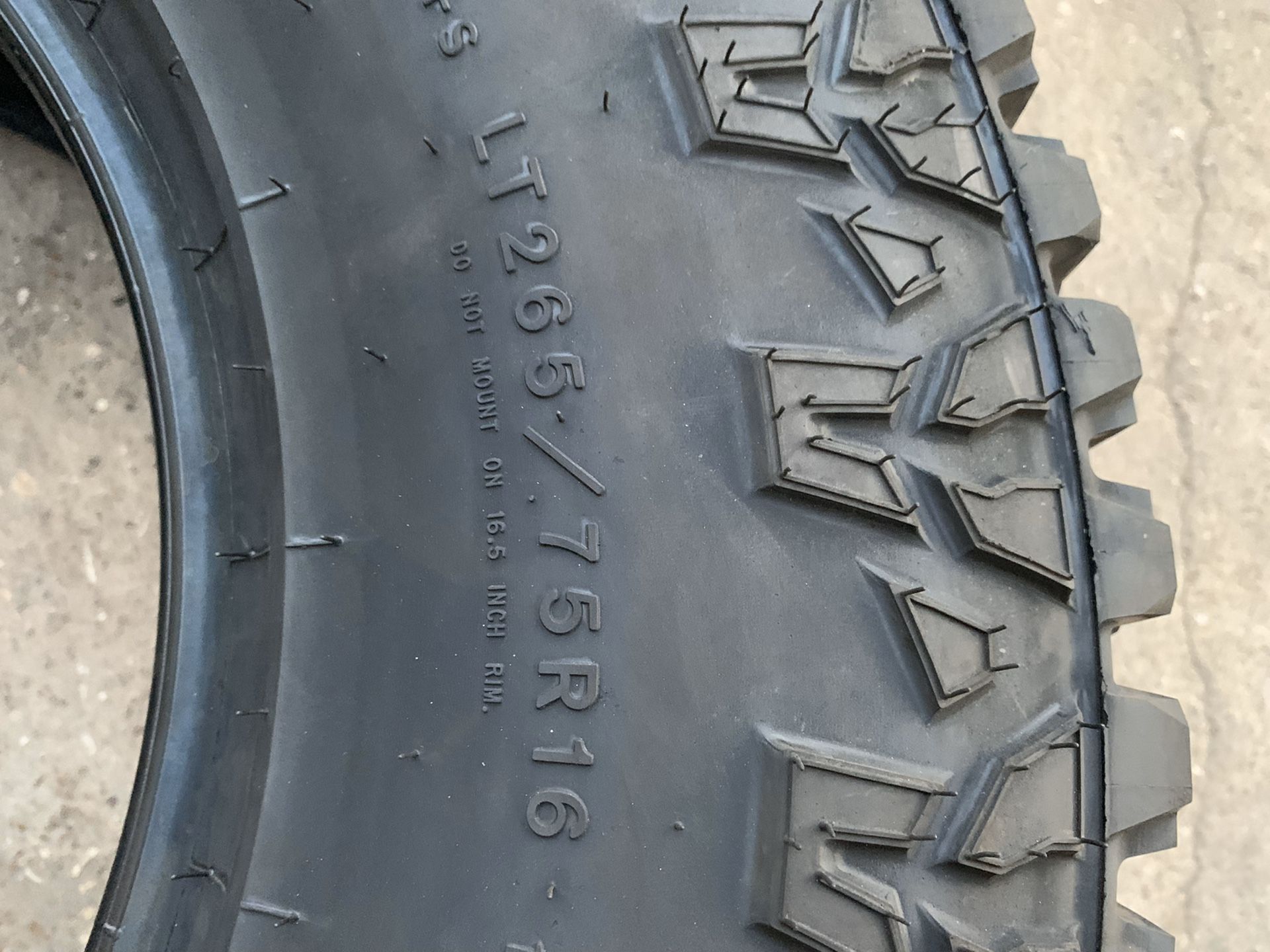 New Goodyear All Terrain TireS LT265/75r16 Good Year Llantas Nuevas 265/75r16 Load Range E 10 ply 265 / 75 r16 or 265/75/16 New 16” Tire 2657516