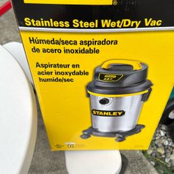 Stanley Stainless Steel Wet/Dry Vacuum Brand New In Box