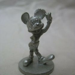 Vintage Miniature Mickey Mouse Pewter Figurine