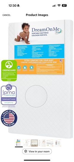 Dream On Me Mini Crib Mattress