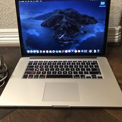 MacBook Pro 15” Retina 2013 A1398 Intel Core i7 2.3Ghz 16GB 500SSD USB WiFi iSight Camera OSX Catalina