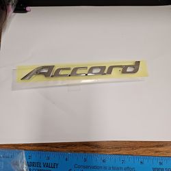 2013 - 2017 HONDA ACCORD EMBLEM REAR TRUNK CHROME Emblem