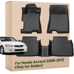 New in the box Landrol Car Floor Mats Replacement for Honda Accord 2008-2012 (Only for Sedan) Protection All Weather Custom Fit Waterproof Carpets Dur
