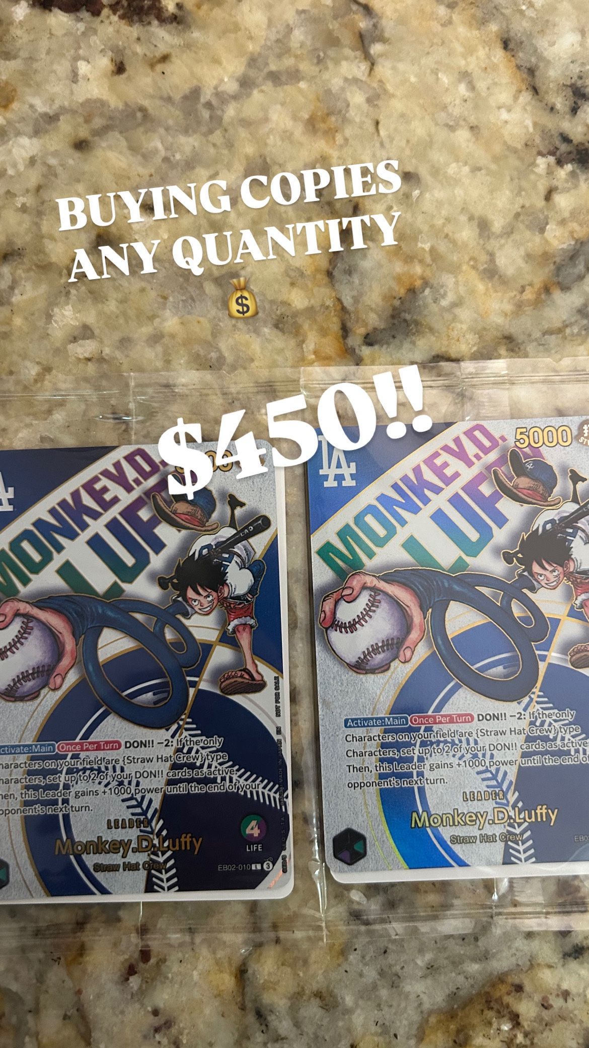 WTB ONE PIECE x DODGERS MONKEY D LUFFY PROMO