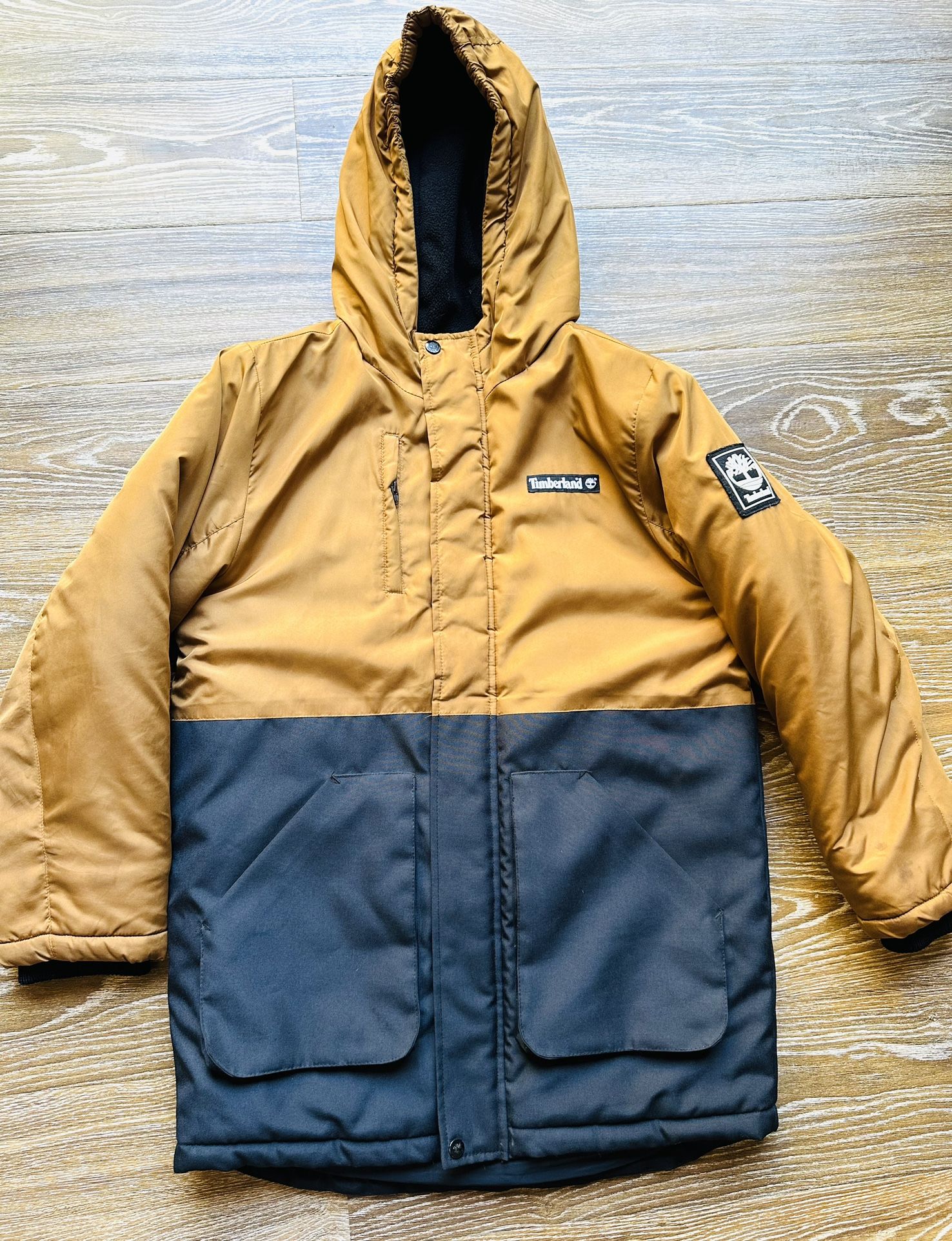 TIMBERLAND COAT Brown/Black Fully Lined Water/Snow Resistant Men’s Size Large
