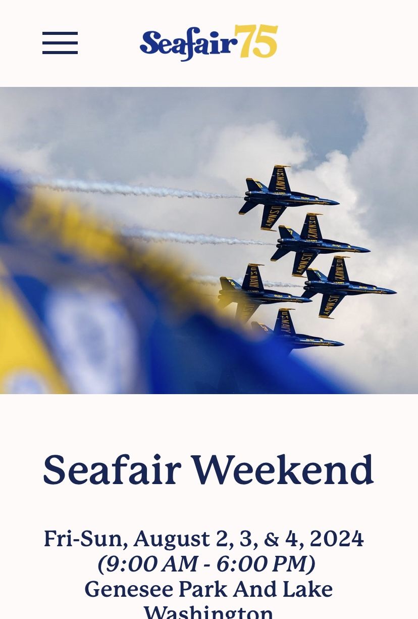 Seafair Tickets for Sell