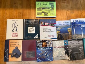 16 Mechanical Engineering Textbooks – Hibbeler, Shigley, Nise, Callister – $450 OBO