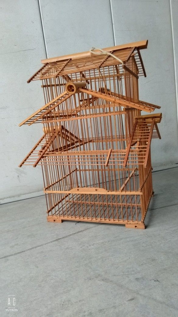 Bamboo Bird Cage