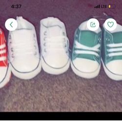 Baby Slippers , Boots & Converse 2 PAIRS FOR 5$