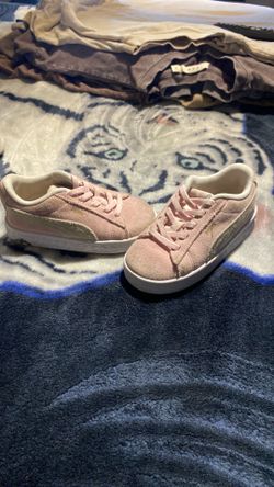 PUMA Suede Classic (Toddler) Pink Lady/Puma White 8