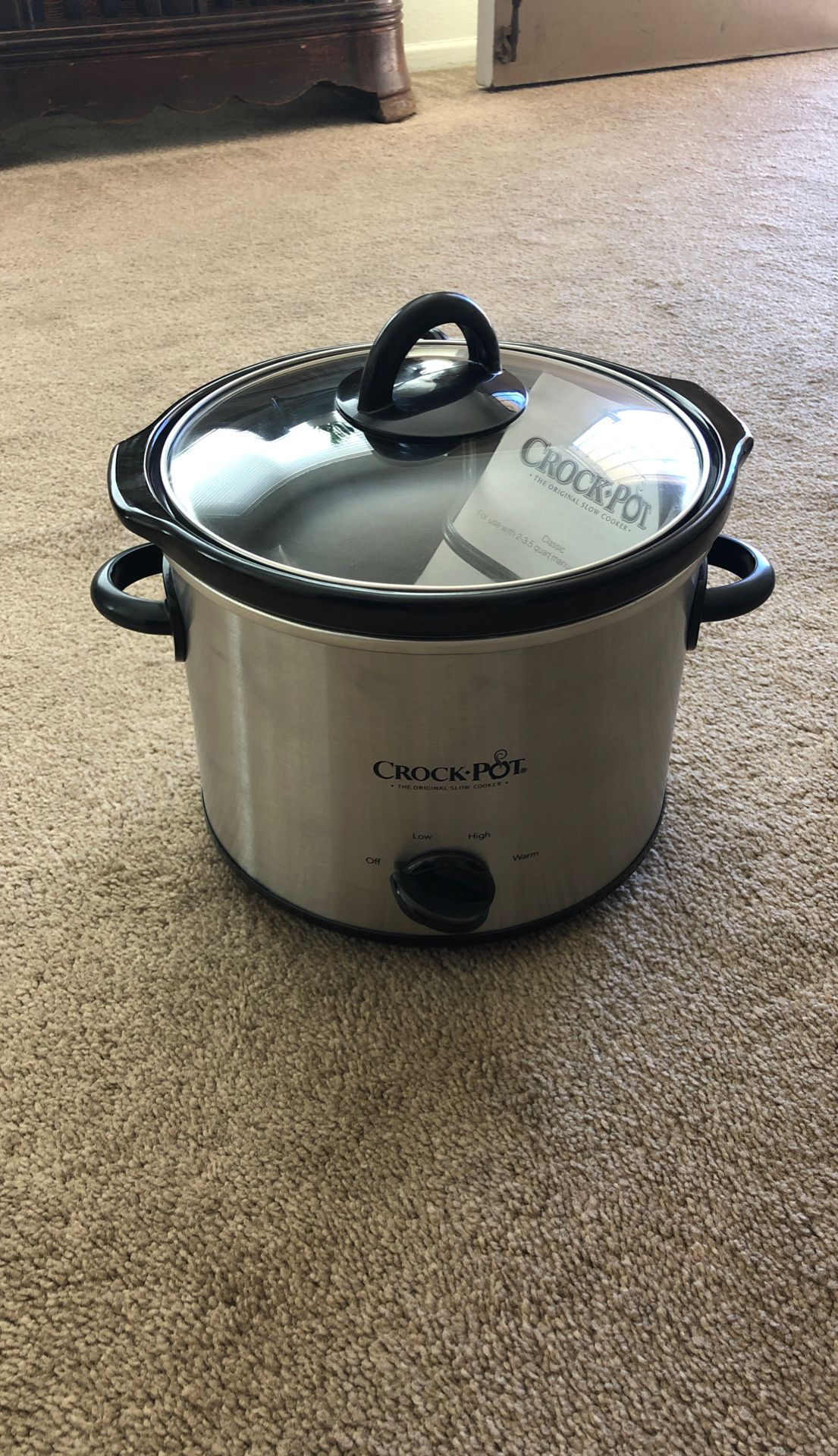 Crock Pot 3 Quart Slow Cooker