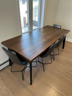 Crate & Barrel Wood Table