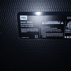 49''smart Tv Tcl Roku