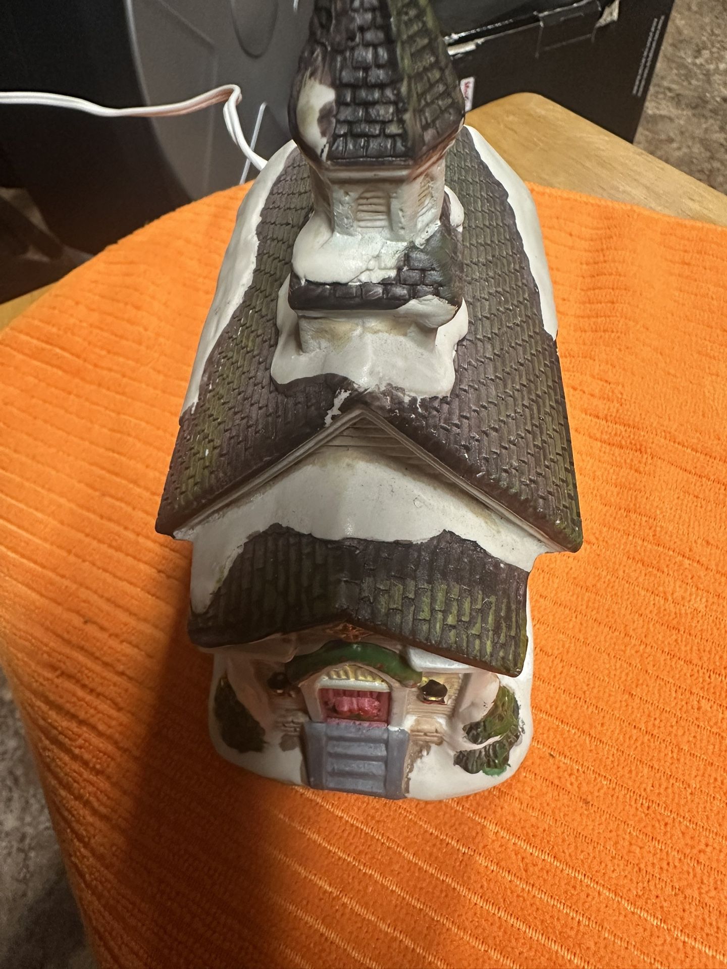 Rare !!! BSA Boy Scout Chapel . Ceramic Lighted