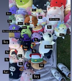 SQUISHMALLOW CLEAR OUT PRICES ON EACH PICTURE