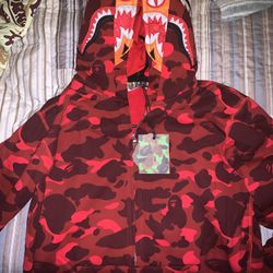 Red Bape Double Hoodie 