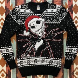 Nightmare Before Christmas Ugly Christmas Sweater Jack Skelington Small NWOT