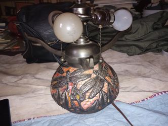 Vintage Tiffany Dragonfly Lamp Thumbnail