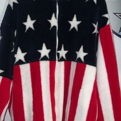 American Flag Fleece Zip Up