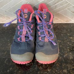 Merrell M-Cham 7 Youth Size 13M Hiking Waterproof Ankle-High Boots - Purple