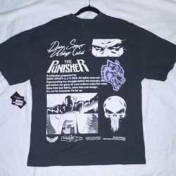 Darc Sport Marvel The Punisher Wolves Graphic Tee Medium