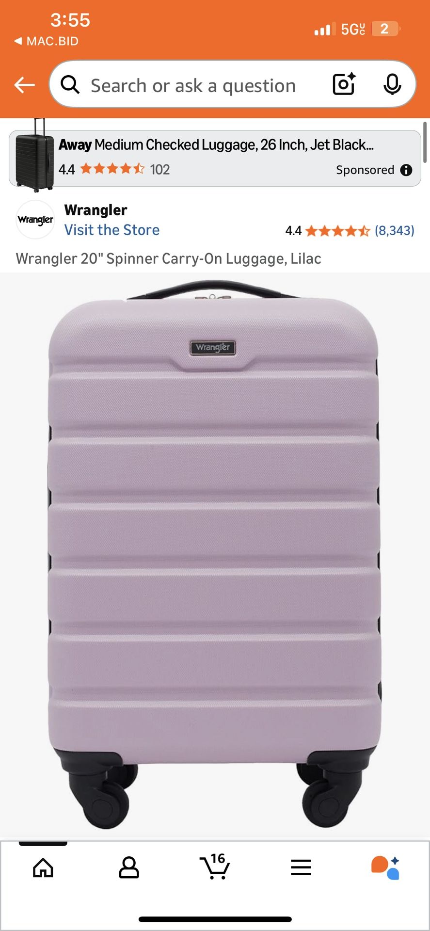 20 Inch Spinner Suitcase 