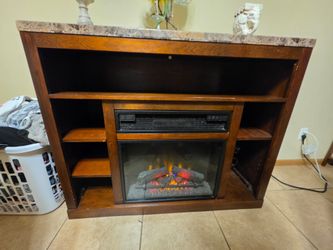 Adam's Media Console Electric Fireplace