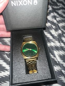 Nixon time teller gold/green Sunray