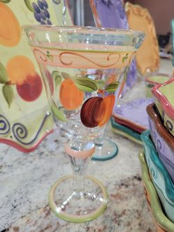 Hand-Painted Wine Goblets