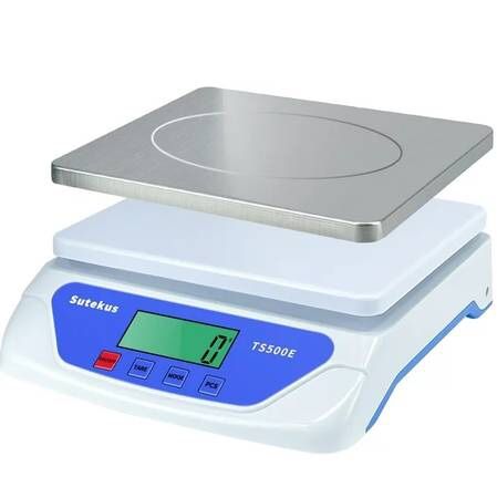 Sutekus 55lbs Digital Kitchen Food Scale in White