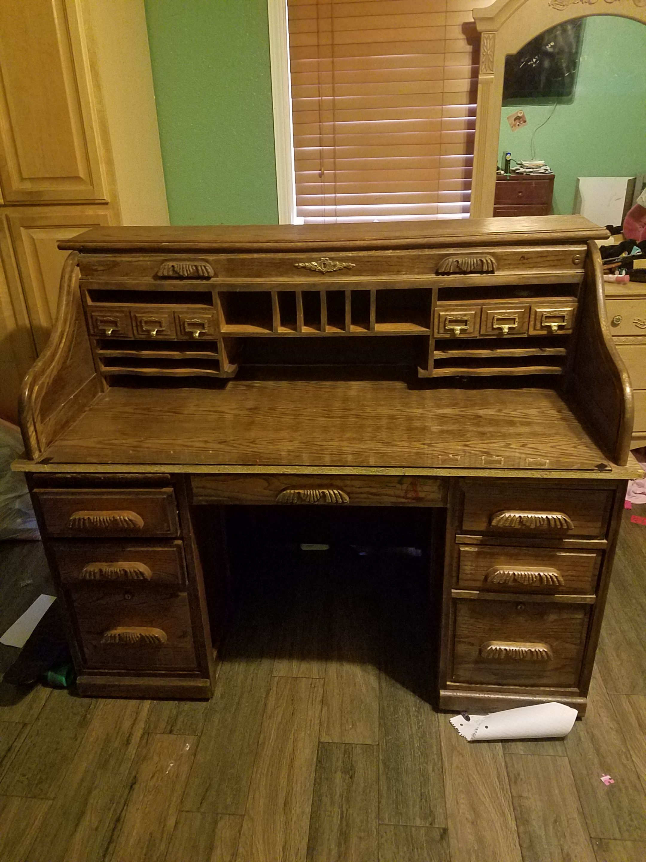 Old wood desk antique