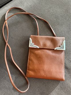 GB Vintage Leather Crossbody Wallet / Organizer Bag