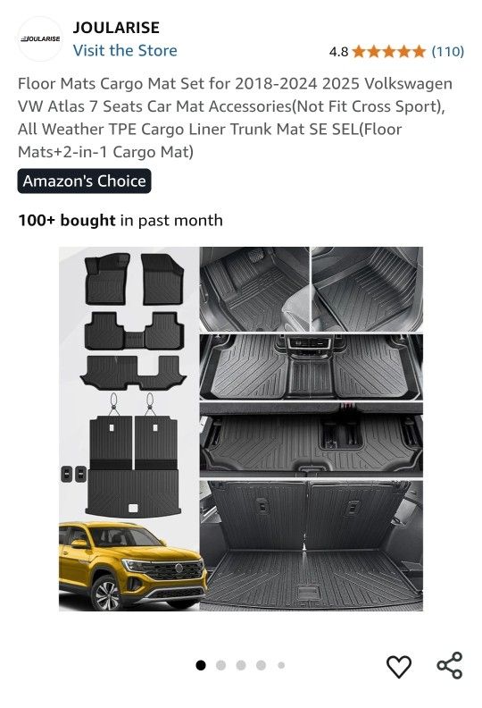 Volkswagen Atlas Floor Mats