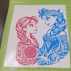 Elsa And Anna Vinyl Sticker