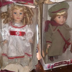 Genuine Bisque Porcelain Dolls 