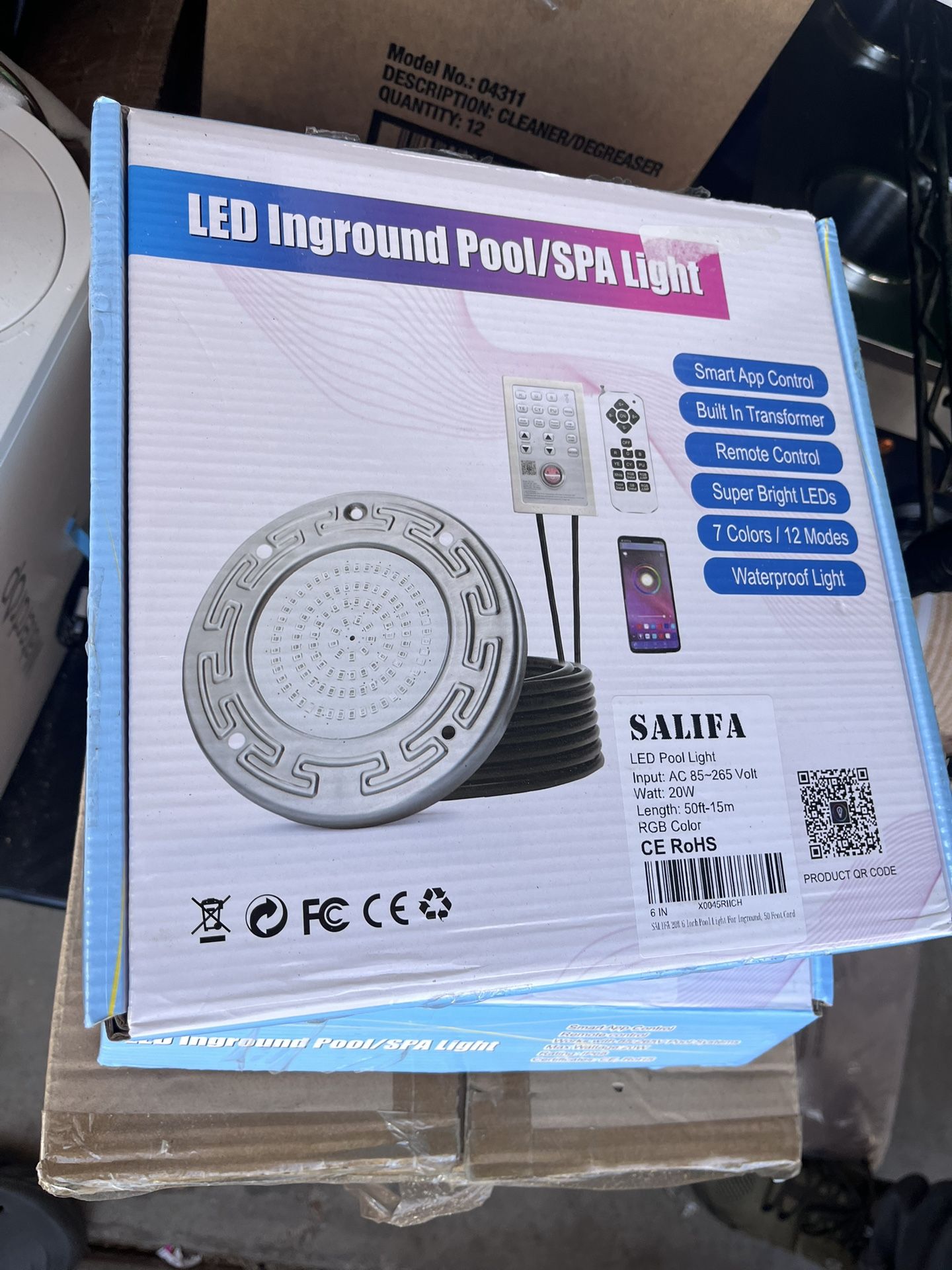Pool Lights for Inground Pool, 20W 6 Inch Color Changing LED Inground ...