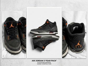 Jordan retro 3 Fear Pack 6.5Y