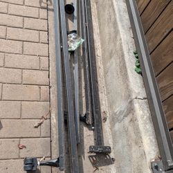 Queen Bed Frame Metal Support Rails Folding Rail Set 