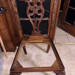 Chipandale style carved mahogany.