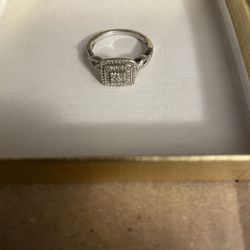 Sterling silver promise ring