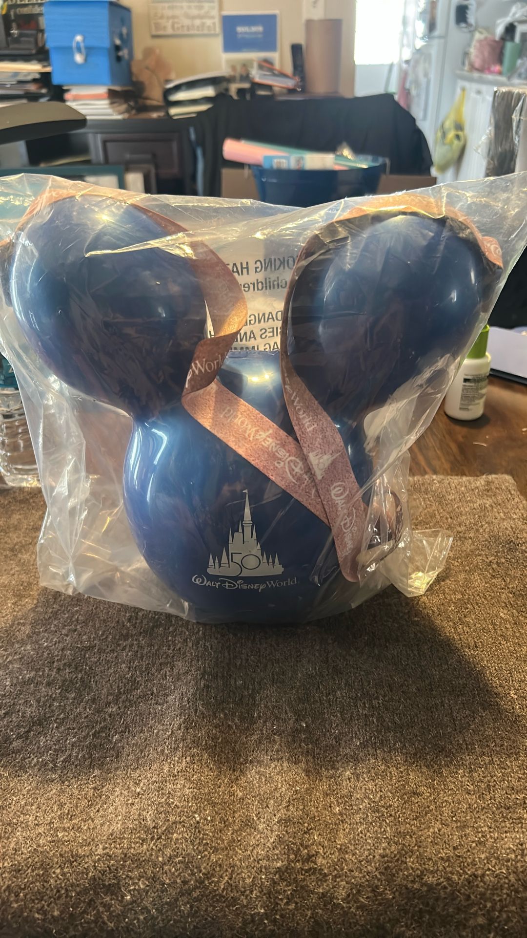 Walt Disney 50th Anniversary New In Package Popcorn Bucket Mickey Head