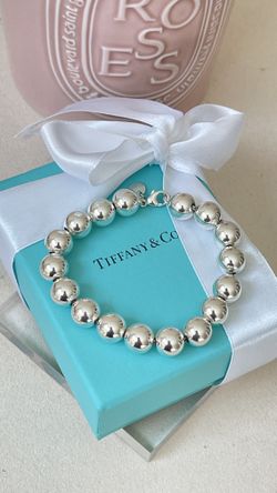 Tiffany Hardwear Ball Bracelet in Sterling Silver size 8.25” NEW $700