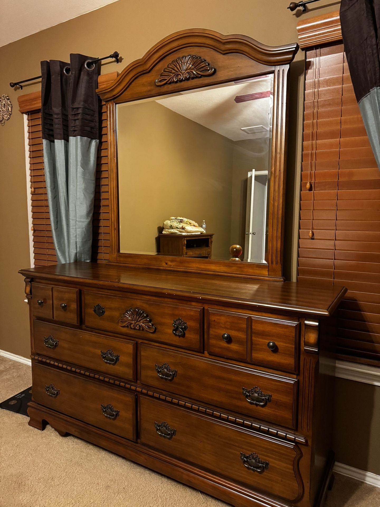 Dresser With Mirror And Chest