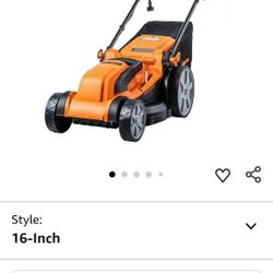 LawnMaster MEB1216K Electric Lawn Mower 16-Inch 12AMP