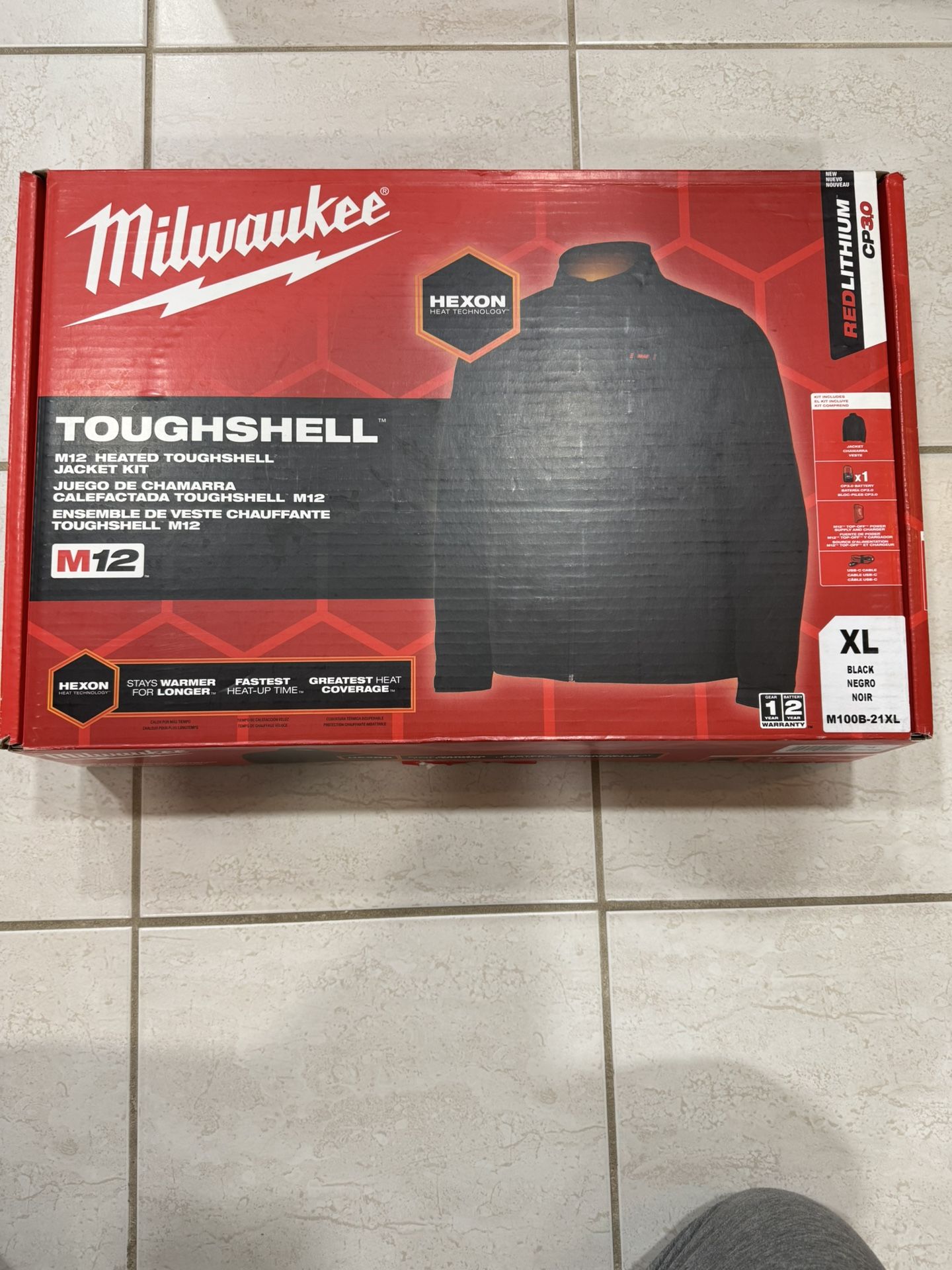 MILWAUKEE TOUGHSHELL HEATED XL