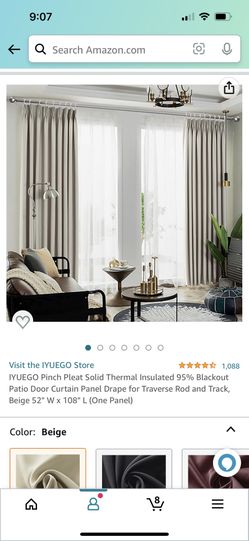 High Ceiling Black Out Curtains
