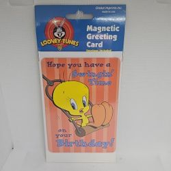 Looney Tunes Magnetic Greeting Card Envelope Tweety Birthday 1997 - NEW
