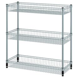IKEA OMAR Shelving Unit with 3 Baskets