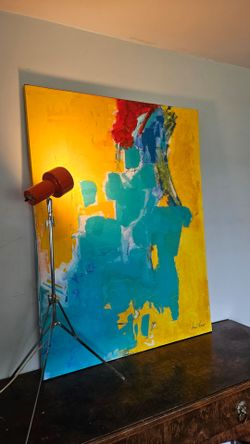 Large Abstract Art Original on canvas Signed